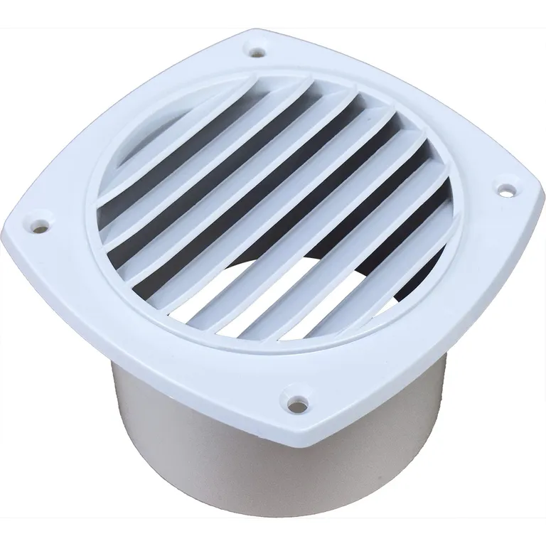 Osculati Ventilrist 125x125mm m/100mm Slangestuss Hvit
