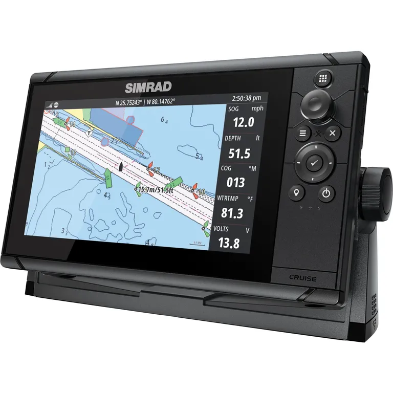 Simrad Cruise 9" kartplotter med ekkolodd inkl. giver