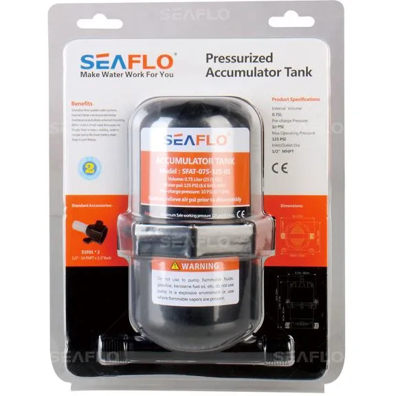 Seaflo 0,75L ekspansjonstank