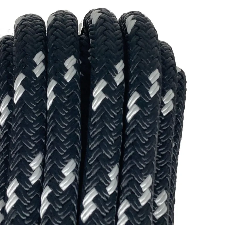 Robline Palma Elastic fortøyningstau 16 mm 10 m svart/sølv