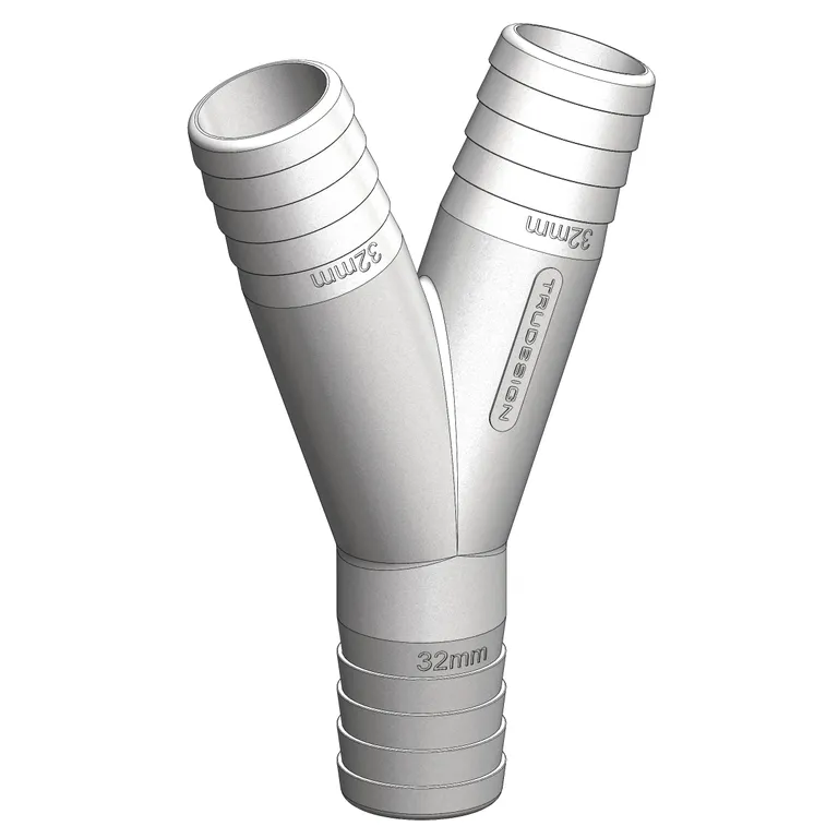 Trudesign Y-stykke i kompositt (32/32/32mm)