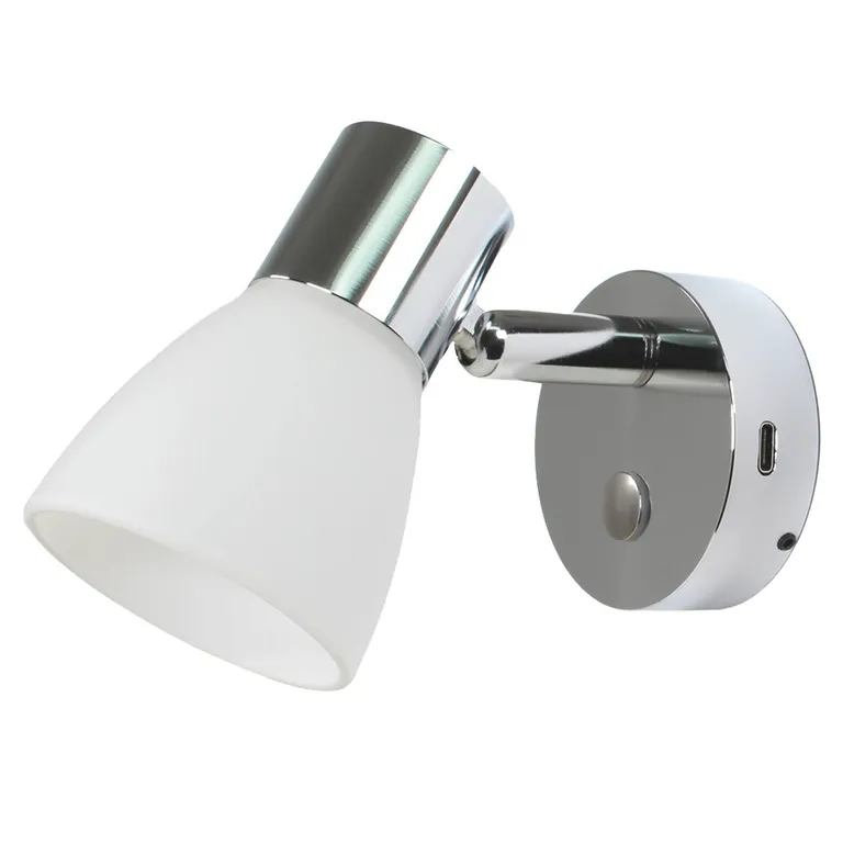 Aries LED vegglampe med USB-C kontakt 3 Watt, 12 / 24Volt