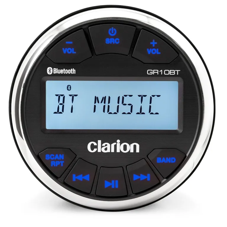 Clarion Marine Radio GR10BT med FM, AM, Bluetooth, USB, Aux