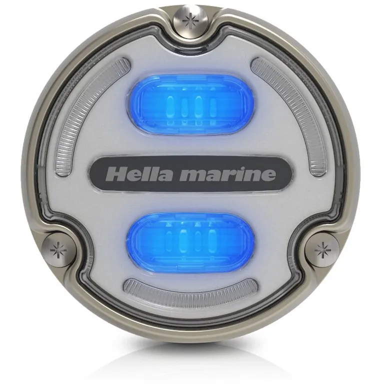 Hella Marine Apelo A2 blått/hvitt undervannslys, bronse, 30W