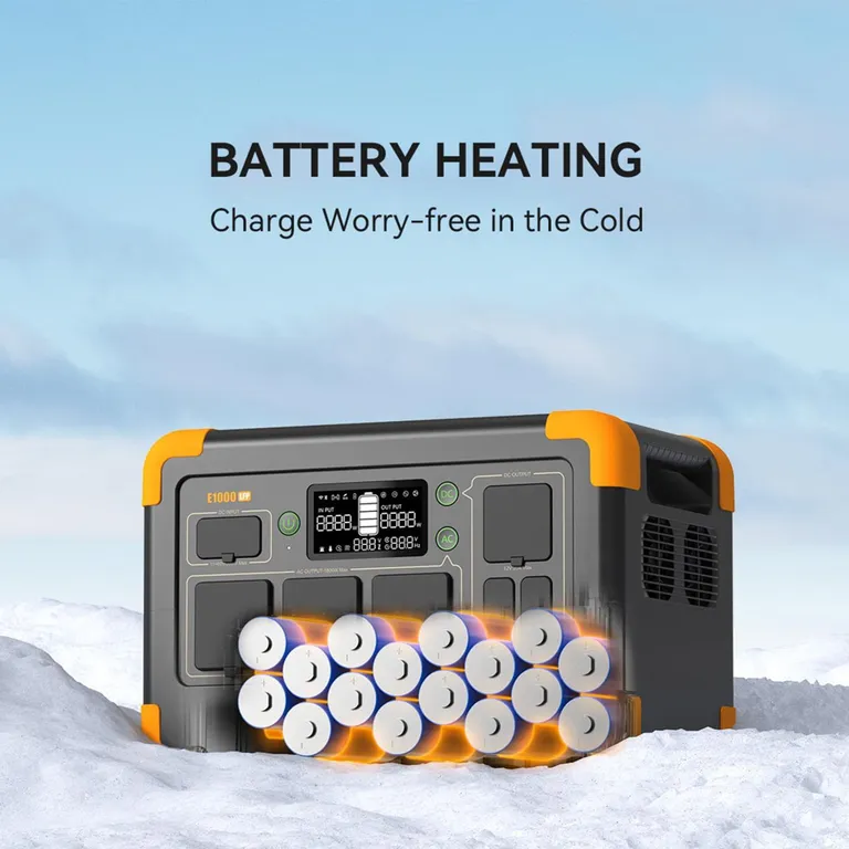 Pecron E1000LFP Strømstasjon med varme 1024Wh 1800W