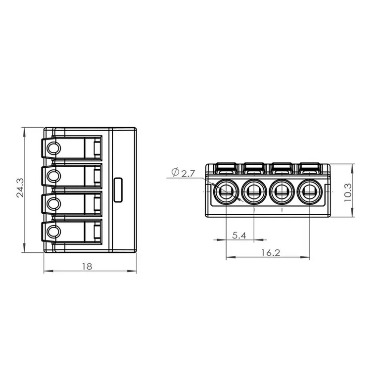 ProSupply Koblingsklemme 4 Leder 10pk