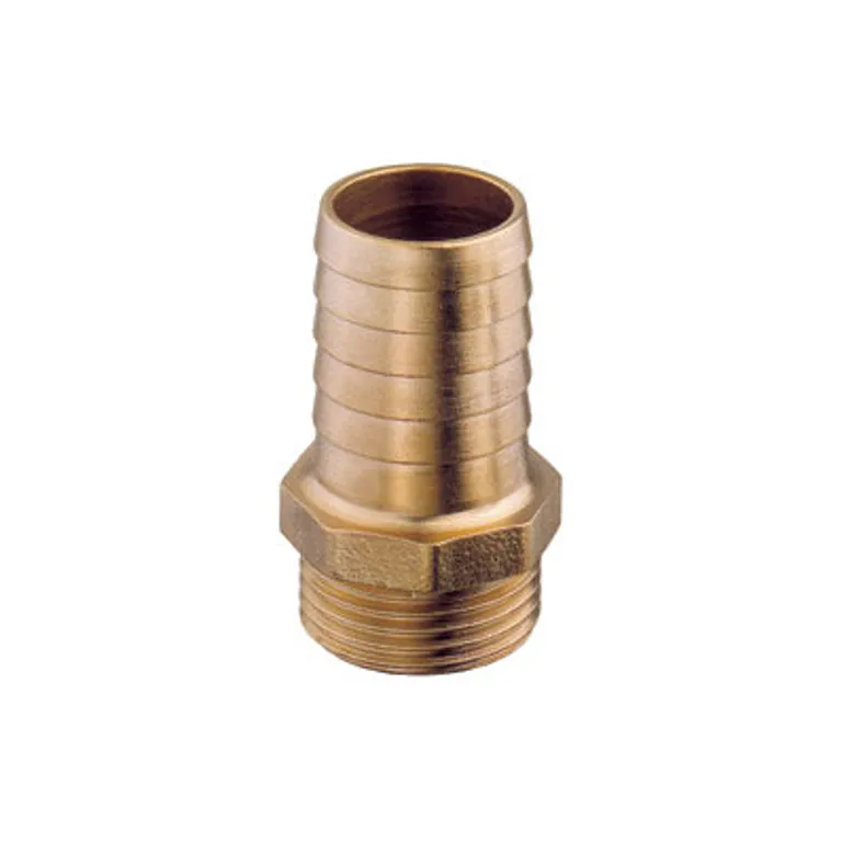 Slangekopling han messing 1/2" gjenger - 13mm slangestuss