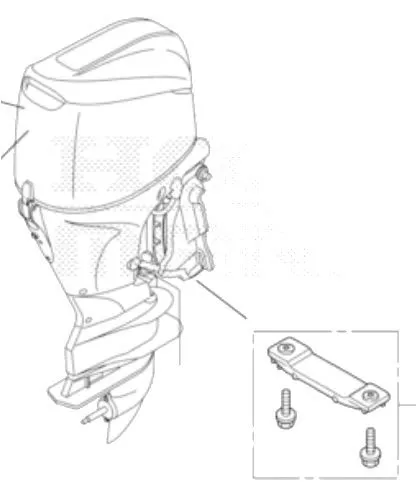 Honda Anode til motorbrakett BF40-BF60