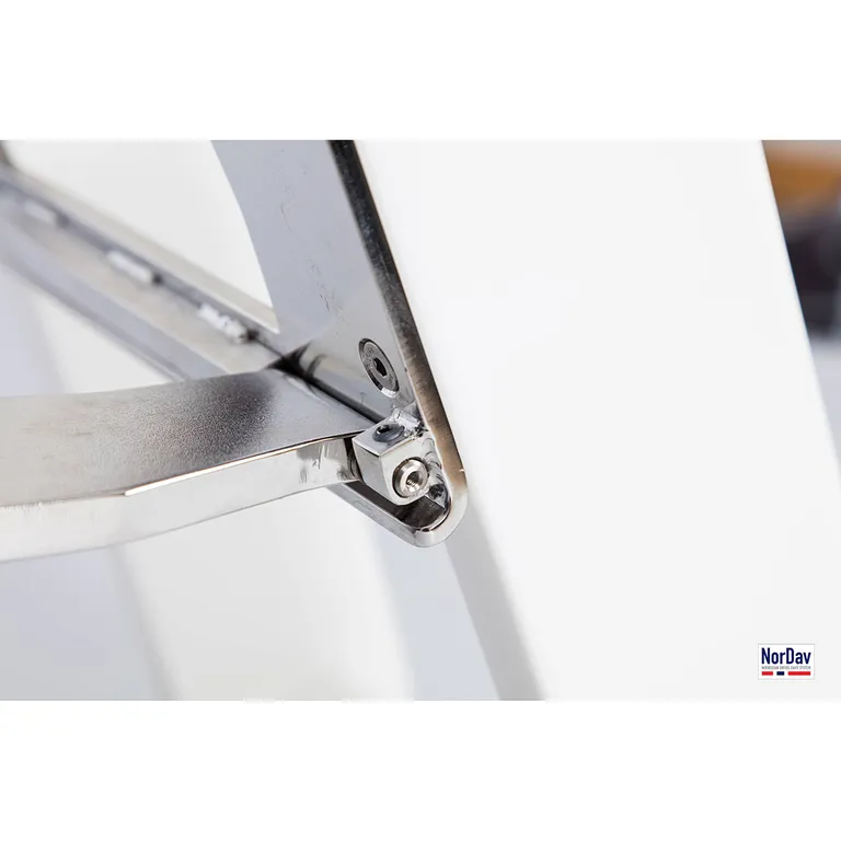 NorDav V Swivel Davit, syrefast stål hvit