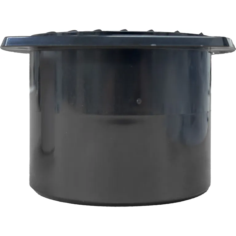 Osculati Ventilrist 125x125mm m/100mm Slangestuss Sort