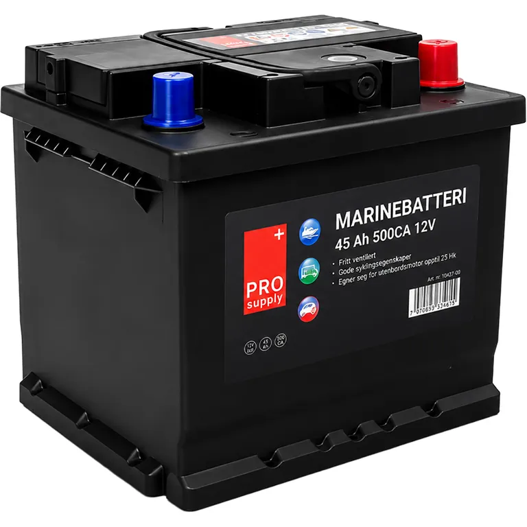 ProSupply marinebatteri 12V 45Ah 420CCA