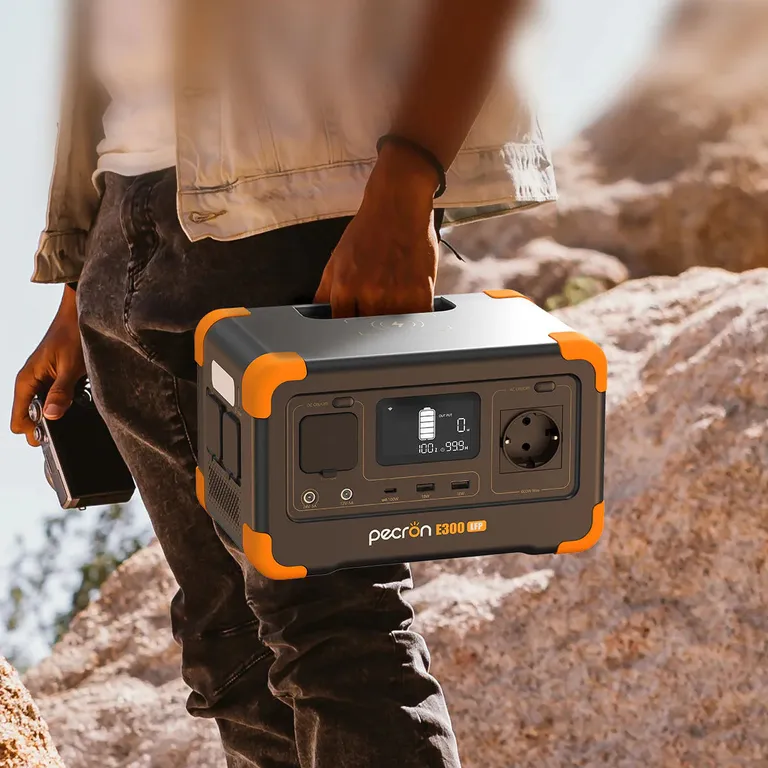 Pecron E300LFP Strømstasjon 288Wh 600W