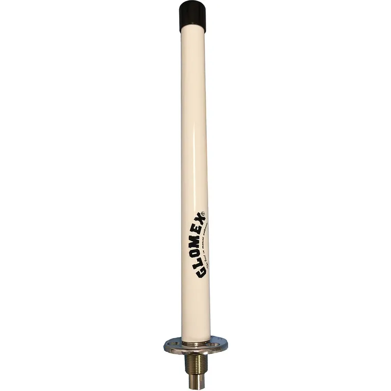 Glomex VHF antenne RA304 i hvit 25cm 3DB FME