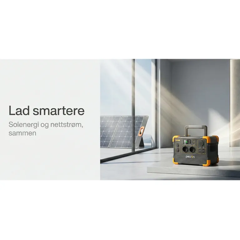 Pecron E600LFP Strømstasjon 614Wh 1200W