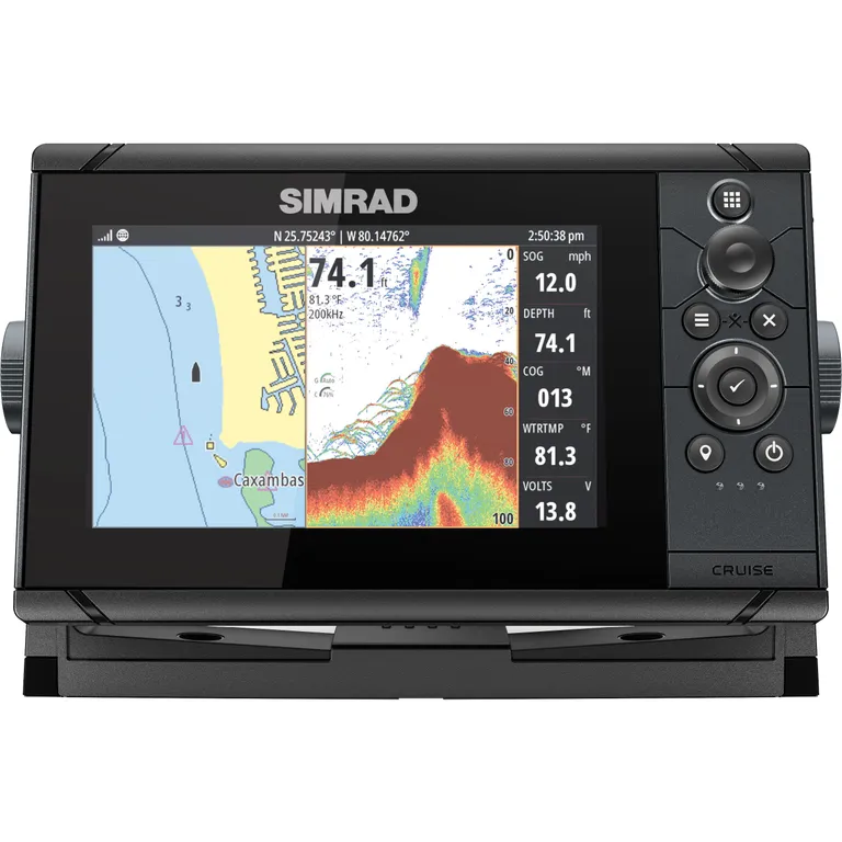 Simrad Cruise 7" kartplotter med ekkolodd inkl. giver