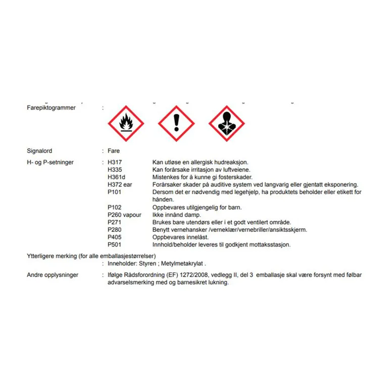 Plastic Padding Gelcoat Filler 180ml