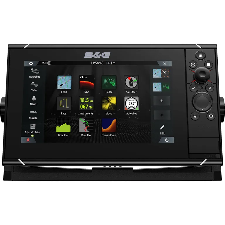 B&G Zeus3S 9 kartplotter og HALO20+ radarpakke