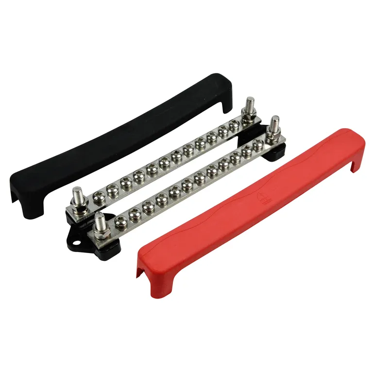 BEP Koblingsskinne med deksel 2x2 inn, 12 ut