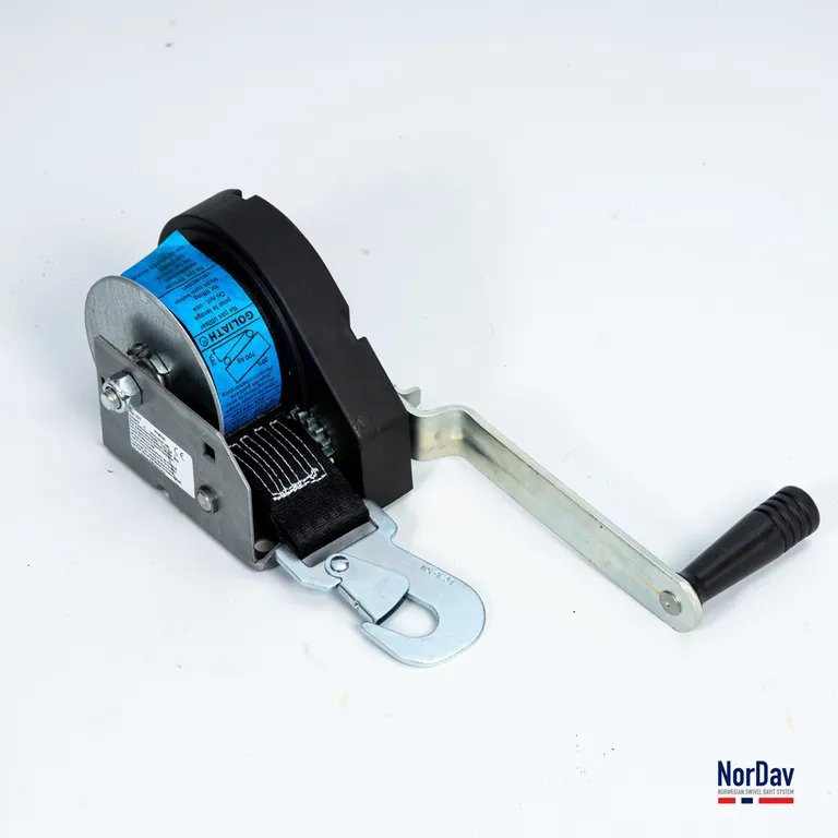 NorDav H Swivel Davit, syrefast stål hvit