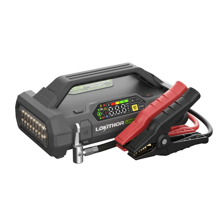 Lokithor JA3000PRO Lithium Startbooster 12V 3000A med 150 PSI luftkompressor