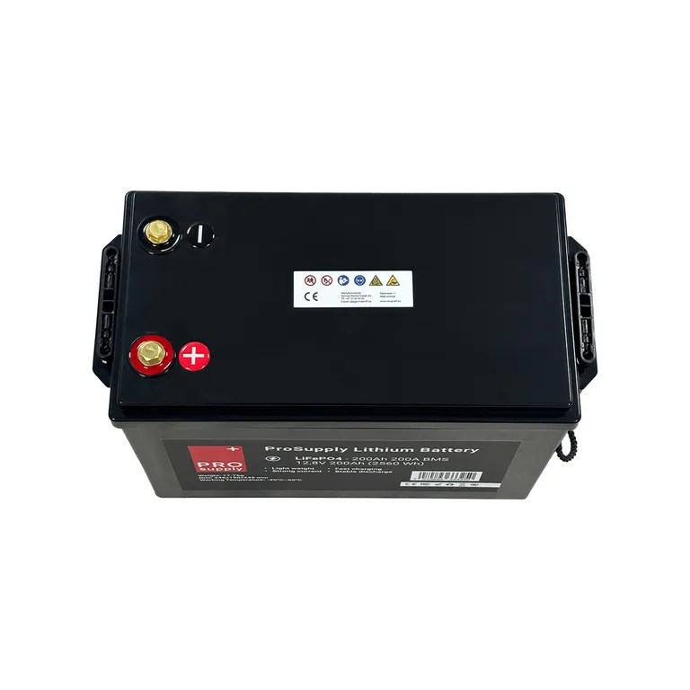 ProSupply Lithium LiFePO4 12V batteri 200Ah 200A BMS