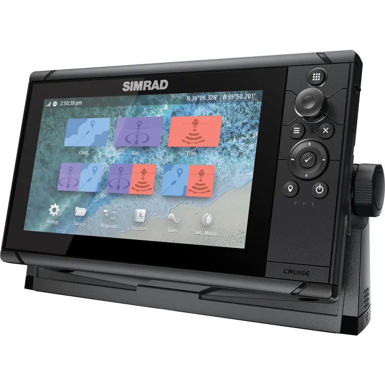 Simrad Cruise 9" kartplotter med ekkolodd inkl. giver