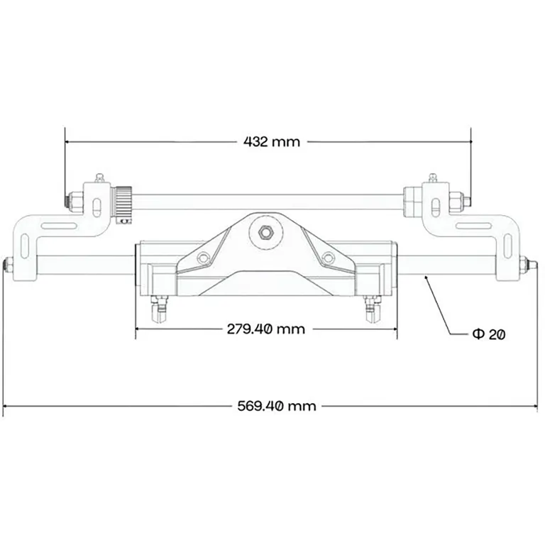 Glydus hydraulisk styring utenbordsmotor inntil 350 HK