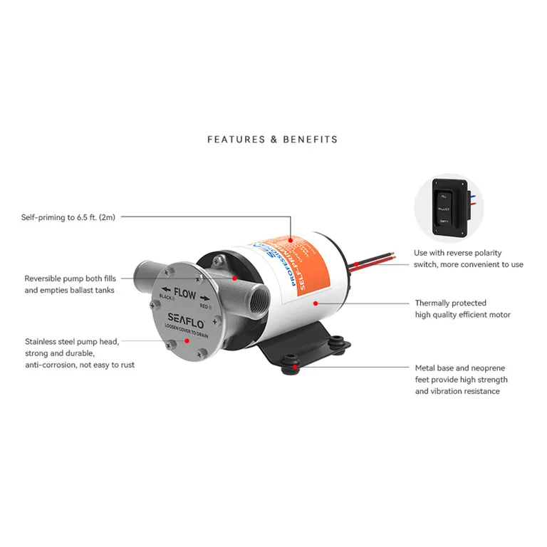 Seaflo Impellerpumpe 50 liter/12V