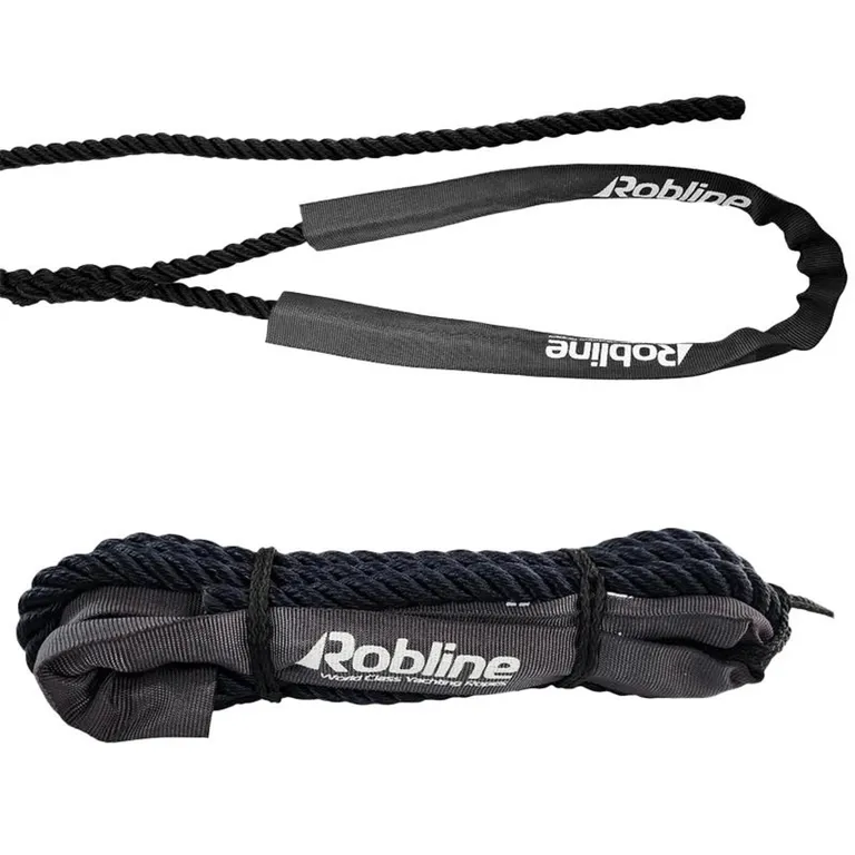 Robline Fast 3-slått fortøyningsline øye m/slitehylster. Marineblå. 10mm/4 meter