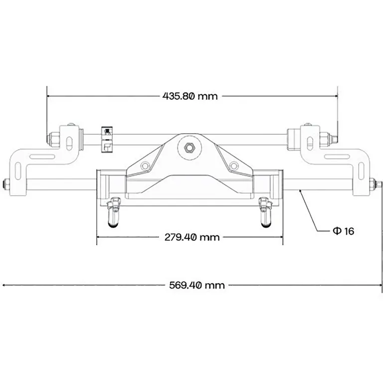 Glydus hydraulisk styring utenbordsmotor inntil 175 HK