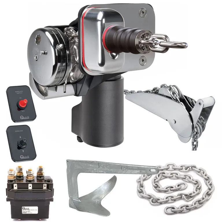 Quick Balder BL3 ankervinsjpakke 12V 900W fritt fall for 6 mm kjetting