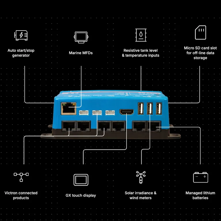 Victron Cerbo GX MK3 Multibox systemovervåkning